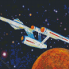 Starship Entreprise In Space Diamond Painting