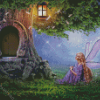 Tree Fairy Houses Diamond Painting