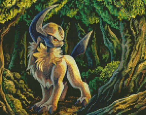 Absol In Jungle Diamond Painting