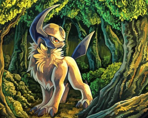 Absol In Jungle Diamond Painting