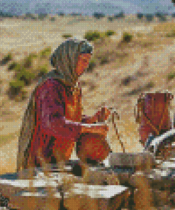 Aesthetic Samaritan Woman At The Well Diamond Painting