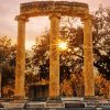 Ancient Olympia Greece At Sunset Diamond Painting
