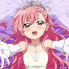 Anime Girl Pink Hair Diamond Painting