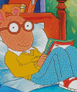 Arthur Reading A Book Diamond Painting