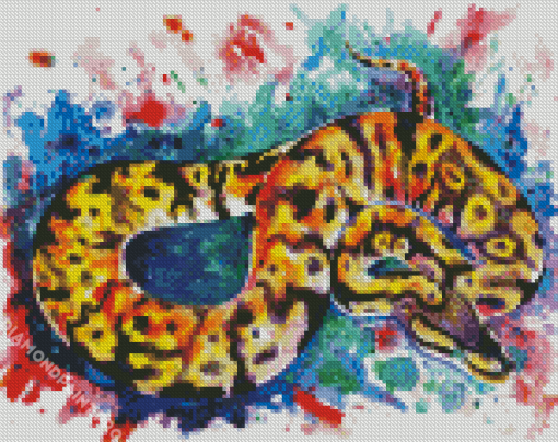 Ball Python Art Diamond Painting