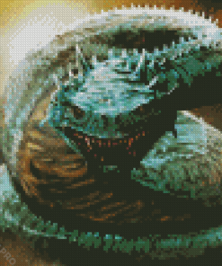 Basilisk Dragon Art Diamond Painting