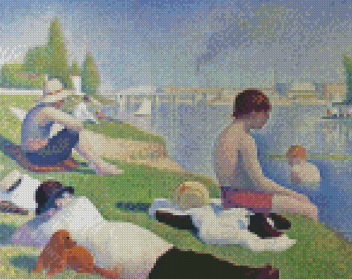 Bathers At Asnières Georges Seurat Diamond Painting