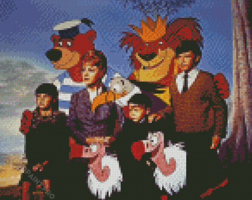 Bedknobs And Broomstick Characters Diamond Painting