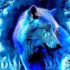 Blue Wolf Diamond Painting