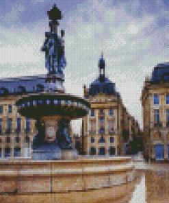 Bordeaux Mirroir D Eau Fountain In France Diamond Painting