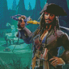 Captain Jack Sparrow Sea Of Thieves Diamond Painting