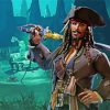 Captain Jack Sparrow Sea Of Thieves Diamond Painting
