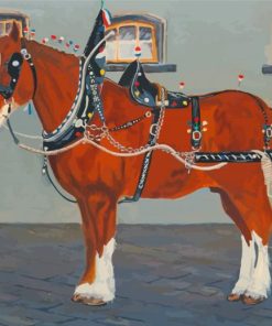 Clydesdale Horse Diamond Painting