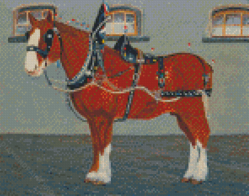 Clydesdale Horse Diamond Painting