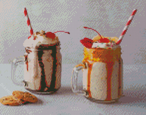 Cookie Milkshake Diamond Painting