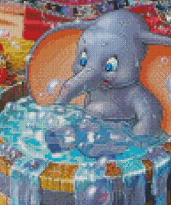 Disney Elephant Bathing Diamond Painting