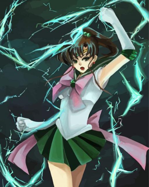 Female Supernatural Sailor Jupiter Diamond Painting