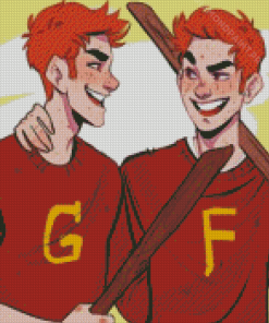 Fred Et George Weasley Art Diamond Painting