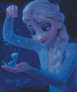 Frozen Elsa And Lizard Diamond Painting