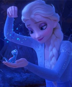 Frozen Elsa And Lizard Diamond Painting