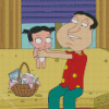 Glenn Quagmire Holding His Daughter Diamond Painting