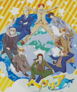 Hetalia Anime Characters Diamond Painting