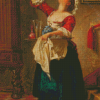Housemaid Drinking Diamond Painting
