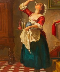Housemaid Drinking Diamond Painting