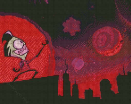 Invader Zim Diamond Painting