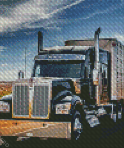 Kenworth Truck On Road Diamond Painting