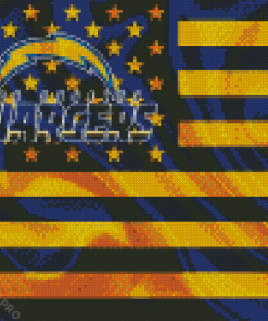 Los Angeles Chargers Flag Diamond Painting