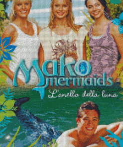 Mako Mermaids Poster Diamond Painting