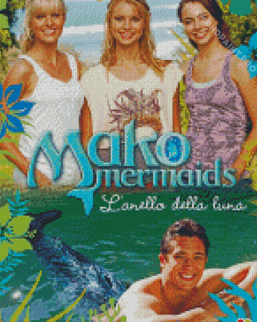 Mako Mermaids Poster Diamond Painting