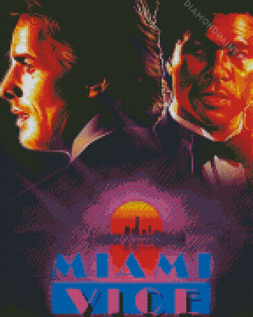 Miami Vice Drama Poster Diamond Painting