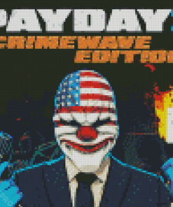 Payday 2 Game Poster Diamond Painting