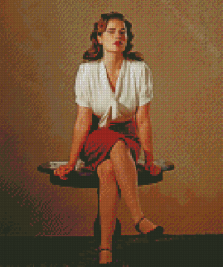 Peggy Carter Marvel Character Diamond Painting