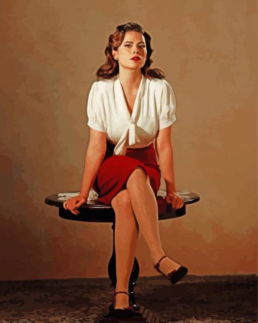 Peggy Carter Marvel Character Diamond Painting