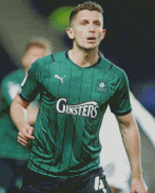 Plymouth Argyle Footballer Diamond Painting