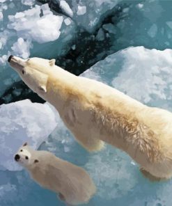 Polar Bear Cub Diamond Painting