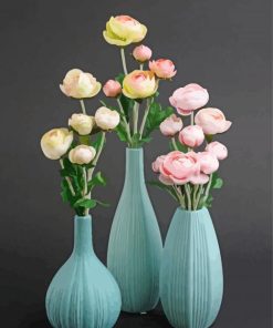 Ranunculus In Vases Diamond Painting