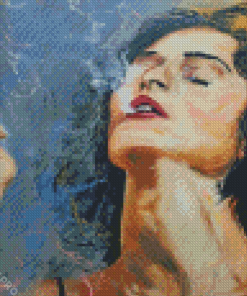 Smoking Woman Art Diamond Painting