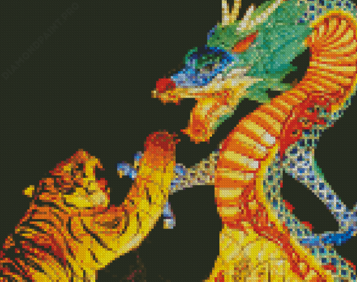 Tiger And Dragon Diamond Painting
