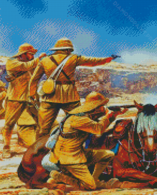 Uk Soldiers Art Diamond Painting