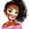 Vitiligo Girl Diamond Painting
