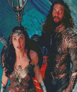 Wonder Woman And Aquaman Diamond Painting