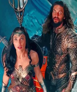 Wonder Woman And Aquaman Diamond Painting