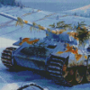 World War II Panther Tank Diamond Painting