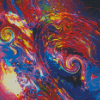 Abstract Colorful Waves Art Diamond Painting