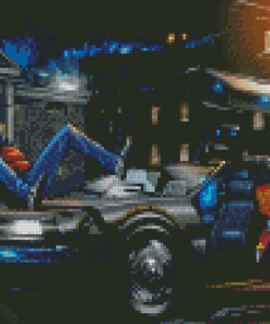 Aesthetic Back To The Future Car 1 Diamond Painting