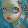 Aesthetic Big Eyes Girl Diamond Painting